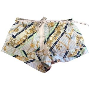Victoria's Secret Sleep Shorts Nautical Print Drawstring Waist Women's Medium